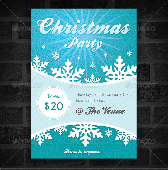 Free Christmas Party Posters Templates