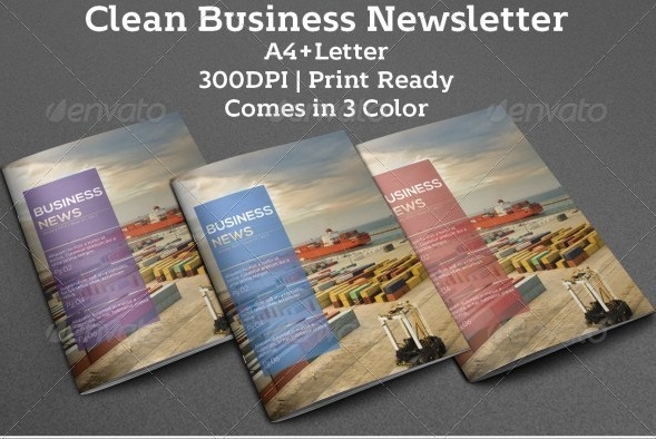 clean business newsletter