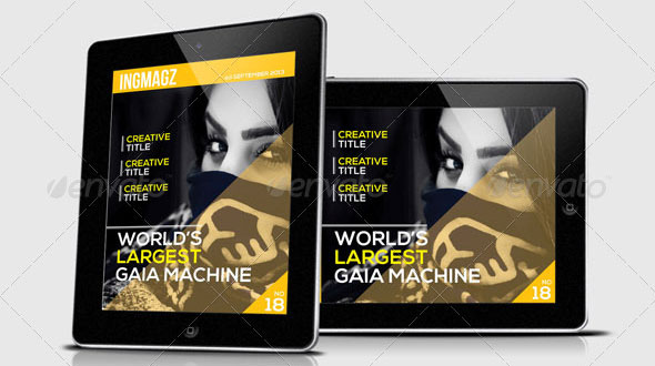 ingmagz tablet magazine template