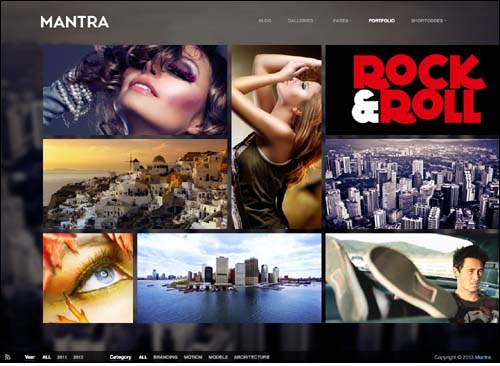 Mantra Portfolio Metro WordPress Theme