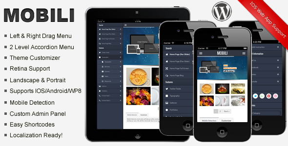 Mobili Premium WordPress Mobile Theme