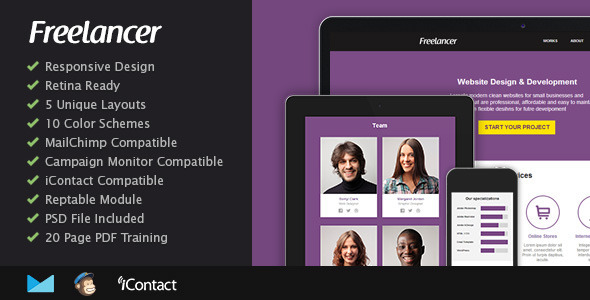 Freelancer – Responsive Email Template