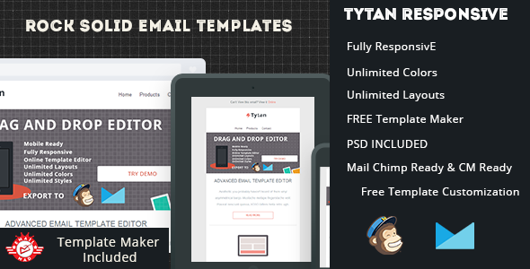 Tytan-Responsive Email Template with Editor