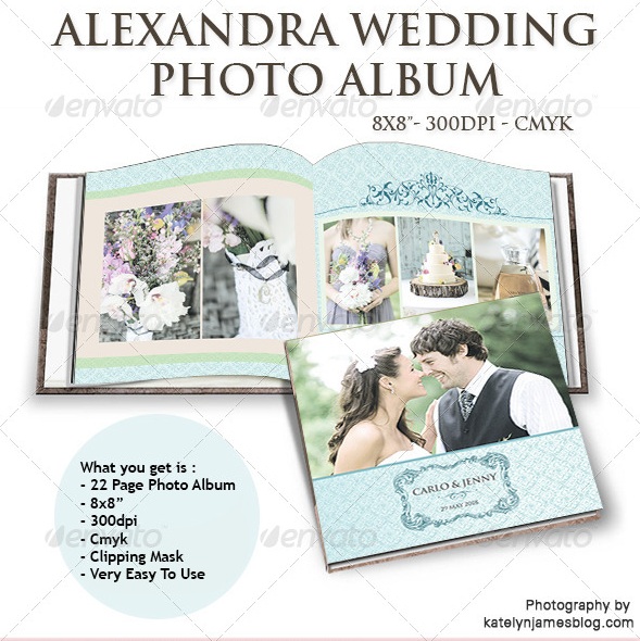 Alexandra Wedding Photo Album - photo album templates