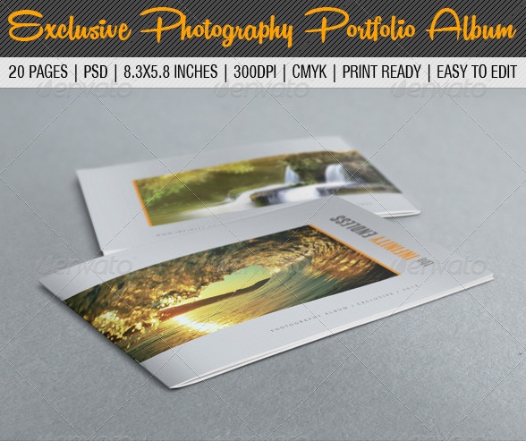 Exclusive Photography Portfolio Album - photo album templates
