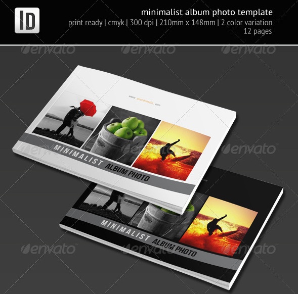 Minimalist Album Photo Template - photo album templates
