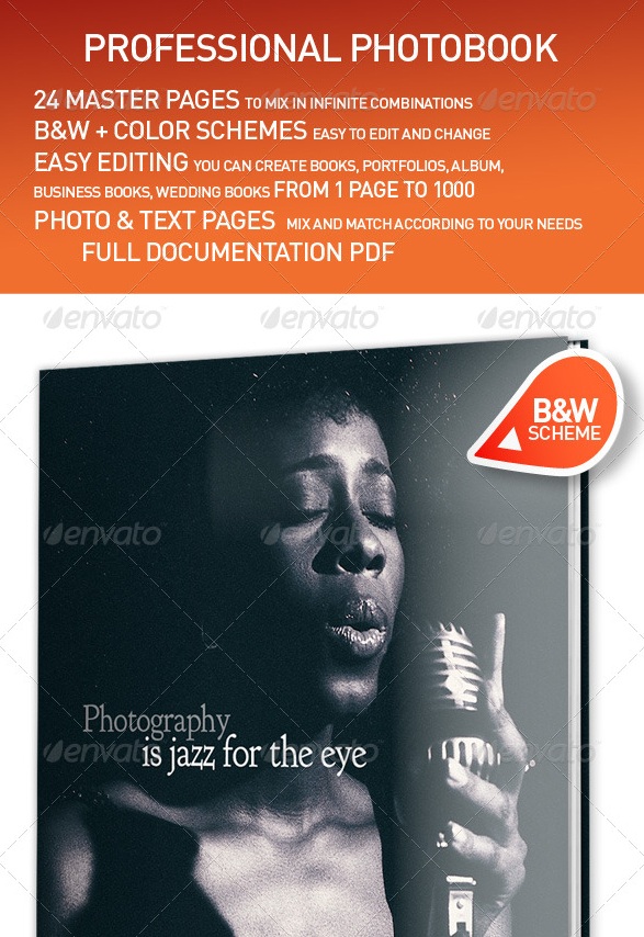 Professional Photobook Template InDesign - photo album templates