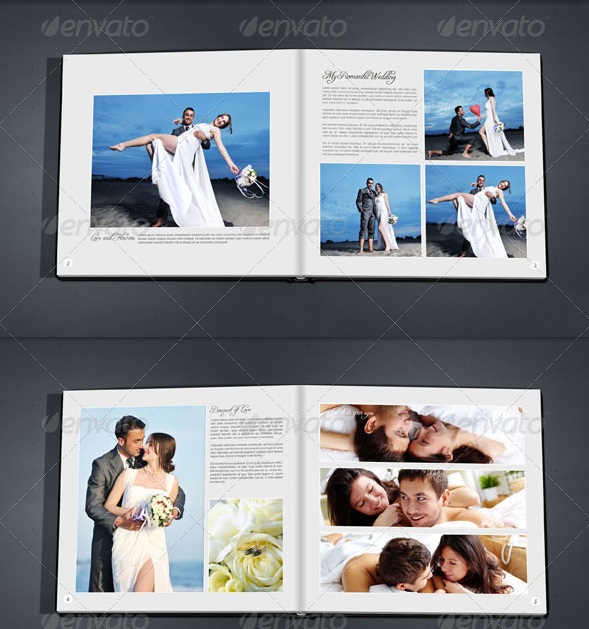 Wedding album templates indesign