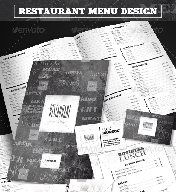 Restaurant Menu Design 