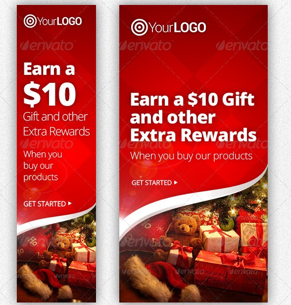 Christmas Gift Campaign Web Banners