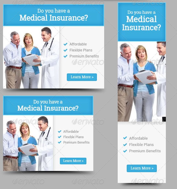 Medical Insurance Web Banner Design