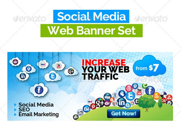 SocialBiz Social Media Web Banners Pack