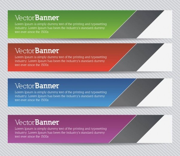 Colorful Back to School Banners Set
