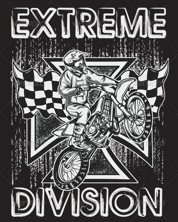 Extreme Motor Cross T-Shirt - t-shirt designs