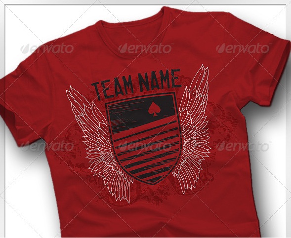 Rugby Style T-Shirt Template - t-shirt designs