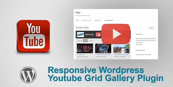 responsive wordpress youtube grid video gallery