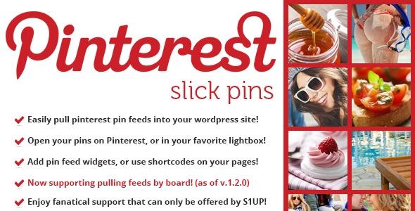 slick pins - pinterest feed widget & shortcode