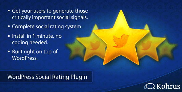 wordpress social rating plugin