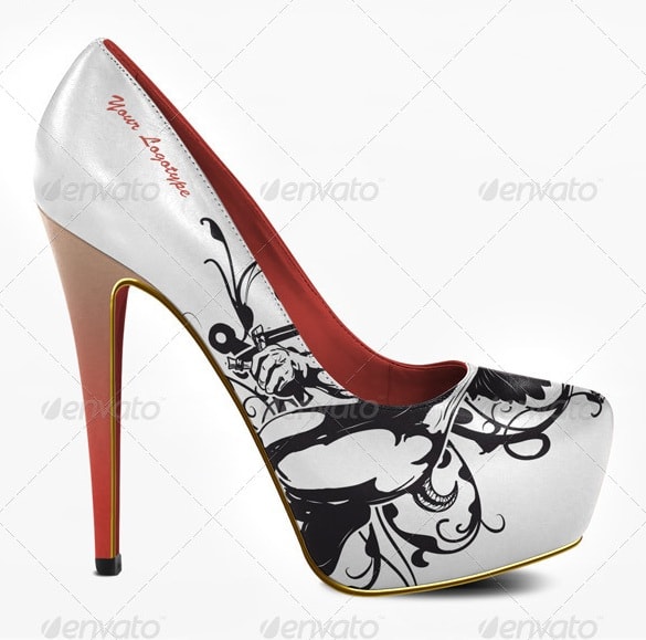 platform high heels mock-up - apparel mockups