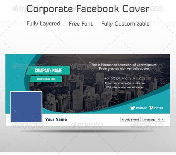 corporate facebook timeline
