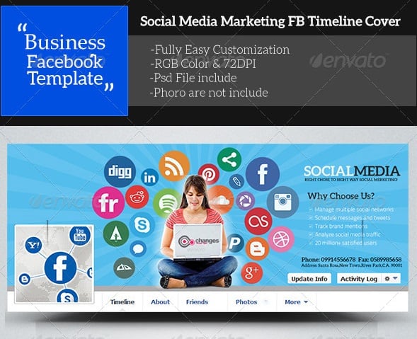 social media marketing facebook timeline cover