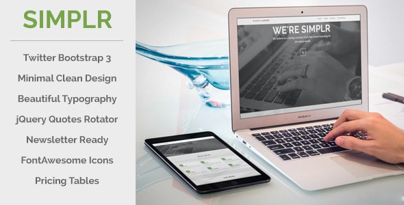 simplr | bootstrap 3 responsive landing page