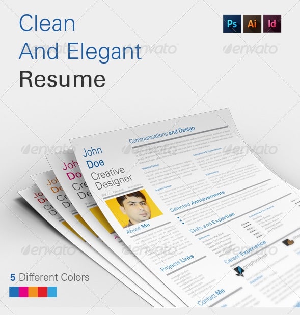 clean and elegant resume v1.0 - Resume/CV Templates