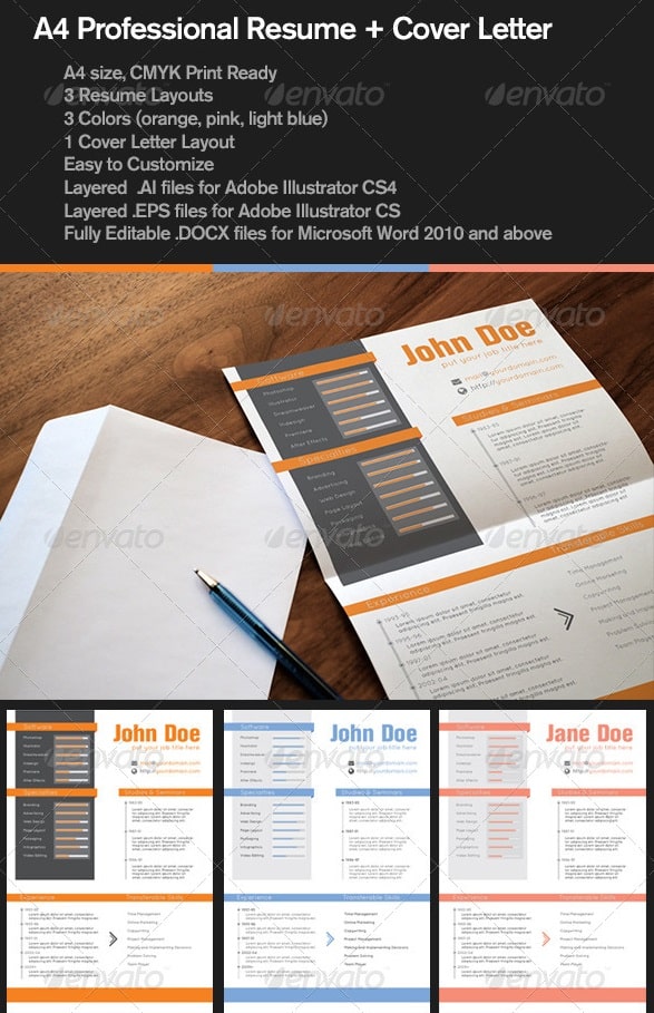 professional resume and cover letter template - Resume/CV Templates