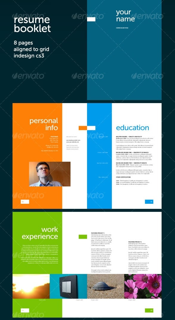 resume booklet (8 pages) - Resume/CV Templates
