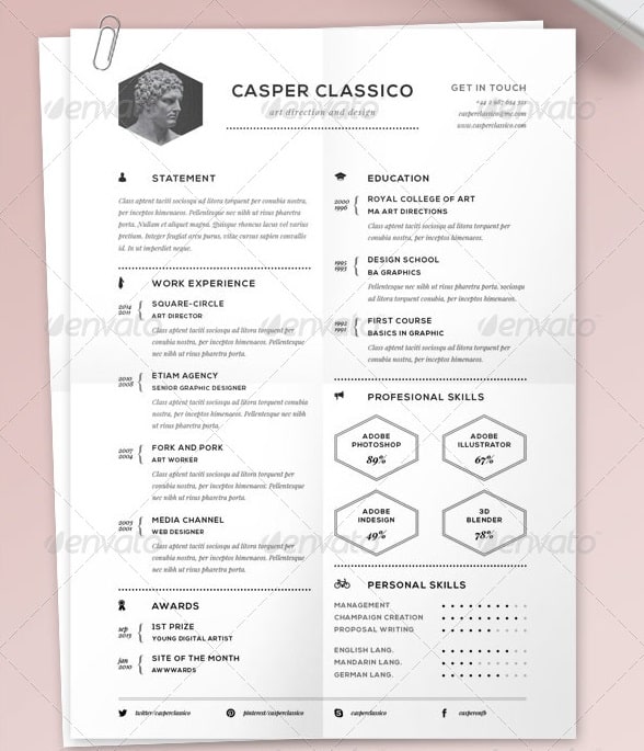 resume classic - Resume/CV Templates