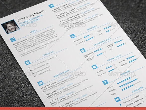 awesome free resume  cv templates