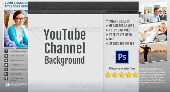 corporate youtube channel background template