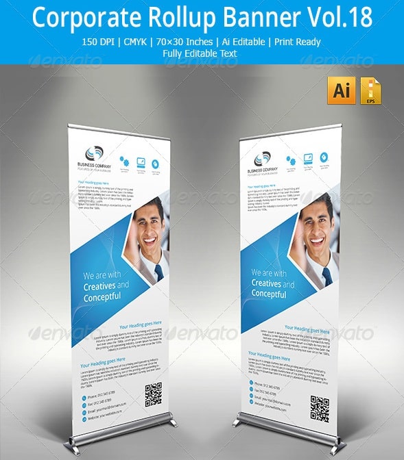 corporate roll up banner vol.18