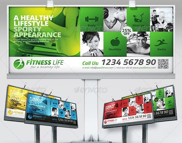 fitness billboard