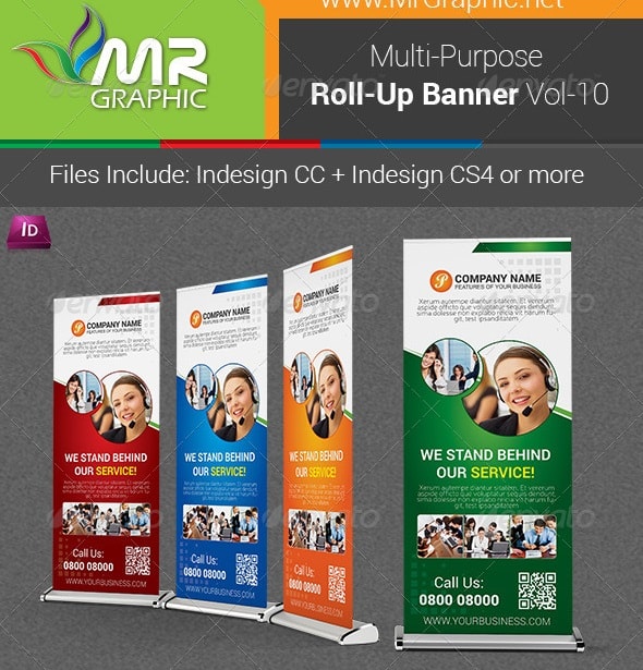 multipurpose business roll-up banner vol-10
