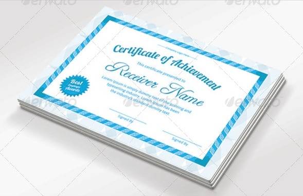 achievement certificate pack