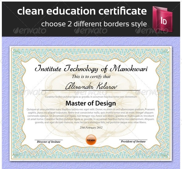 clean education certificate