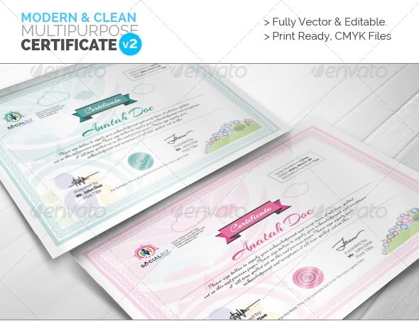 clean multipurpose certificates v3