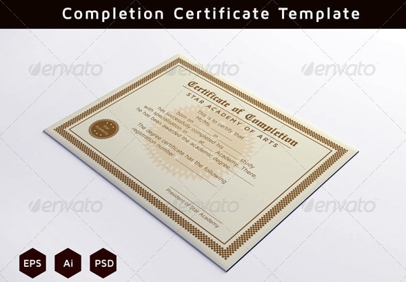 completion certificates