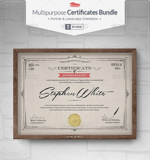 multipurpose certificates bundle