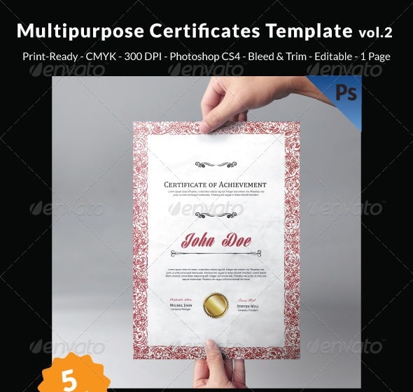 multipurpose certificates template vol.2