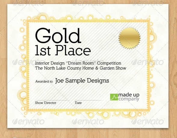 stylish award certificate