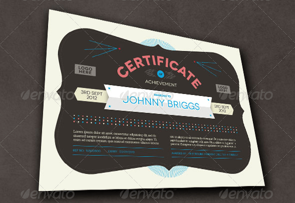 typographic certificate