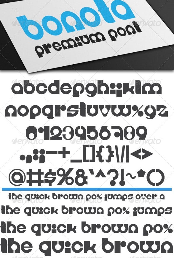 bonota premium font