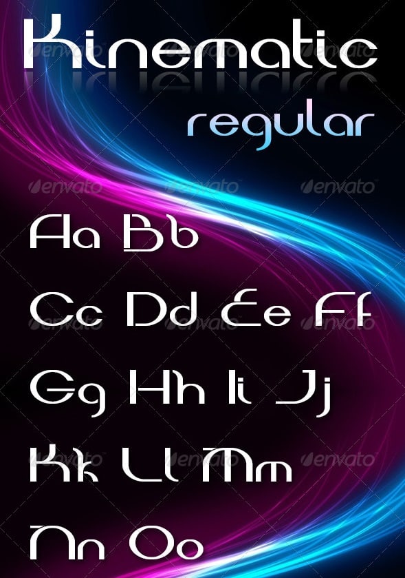 kinematic font
