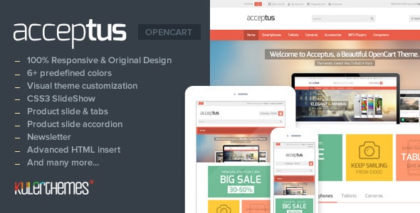 acceptus – responsive theme for mobile store owner