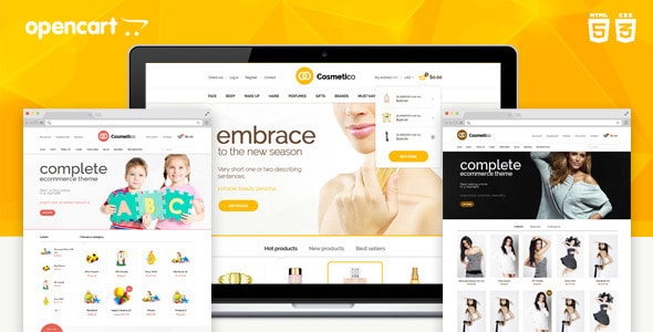 cosmetico - responsive opencart template