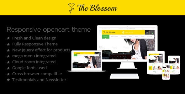 the blossom - responsive opencart theme