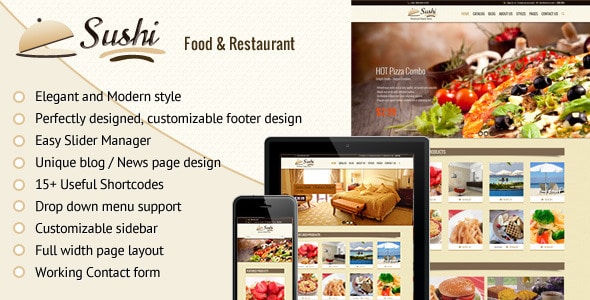 sushi - food & restaurant shopify theme