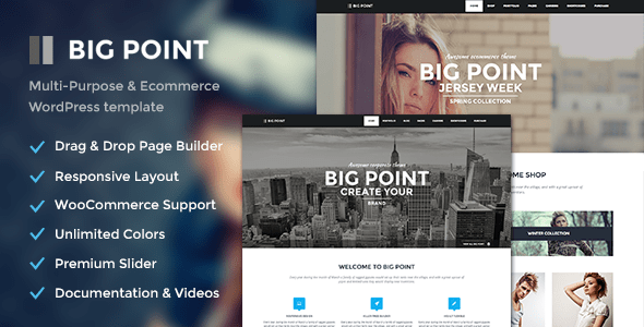 big point - multi-purpose & ecommerce theme